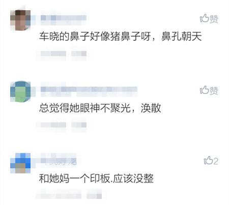 网友说车晓的鼻子像猪鼻子也太恶毒了？不过杨幂才被黑得最冤呢~