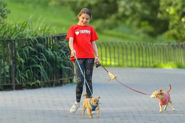 阿汤哥女儿越长越美，小苏瑞吊带配丝绒裙出街，13岁气质远超爸妈