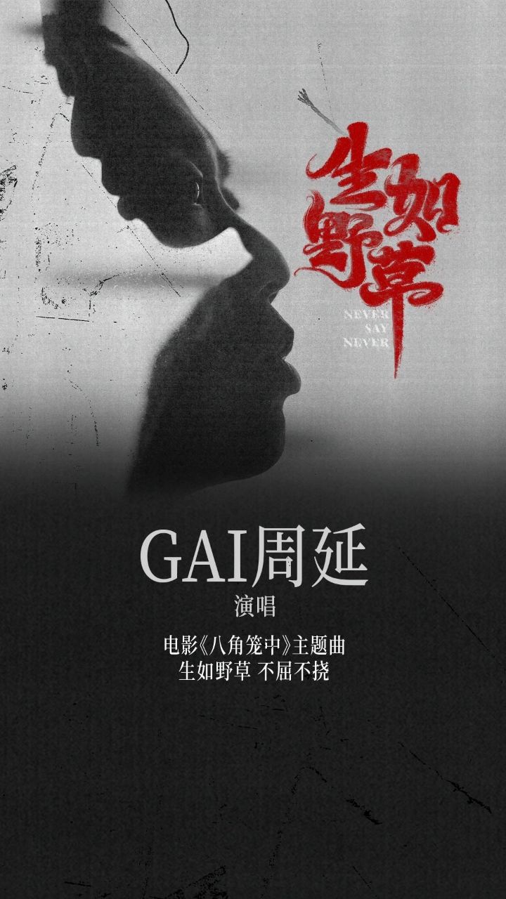 GAI周延、王宝强合作！电影《八角笼中》主题曲《生如野草》