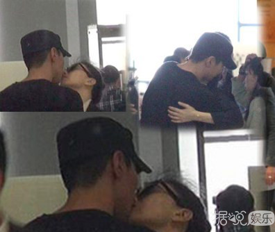 袁弘张歆艺上演隔口罩亲亲 机场果真是个撒狗粮的好场景
