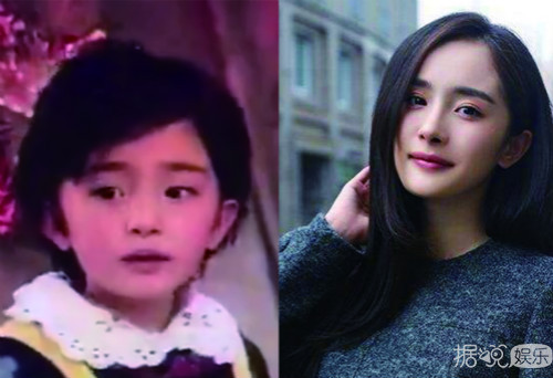 网友挖出杨幂童年影片，缺牙念词都萌萌哒，这样的杨幂你见过吗？