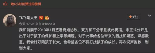 臧鸿飞谈离婚，网友却说假高尚？