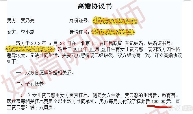 离婚协议曝光？他们不可能重归于好了吧？